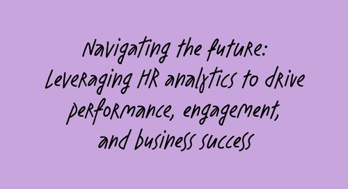 Navigating the future: Driving performance and business success with HR analytics ft. Nasdaq