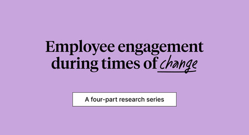 Improving employee engagement during times of change
