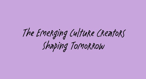 Americas - The Emerging Culture Creators Shaping Tomorrow