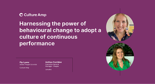 Harnessing the power of behavioural change to adopt a culture of continuous performance