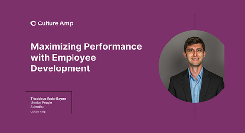 Maximizing Performance with Employee Development