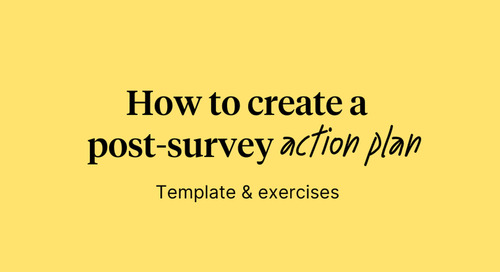 How to create a post-survey action plan (template and exercises)