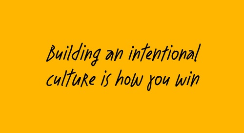 Building an intentional culture is how you win with Didier Elzinga