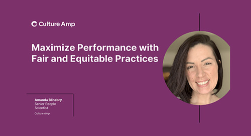Maximize performance with fair and equitable practices