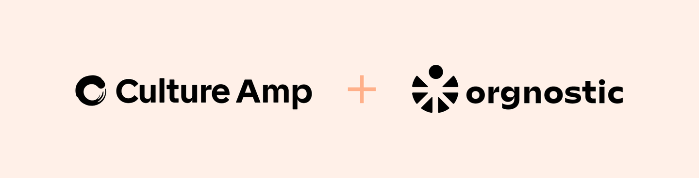 Culture Amp and Orgnostic logos