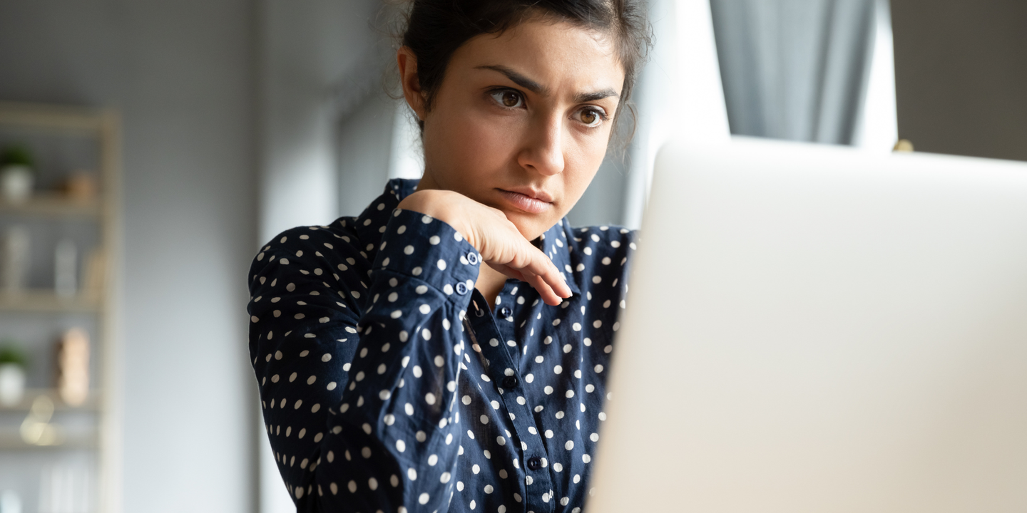 Employee on a laptop
